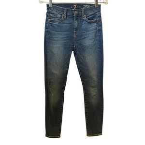 7 For All Mankind Women’s Skinny Fit Crop Denim Jeans